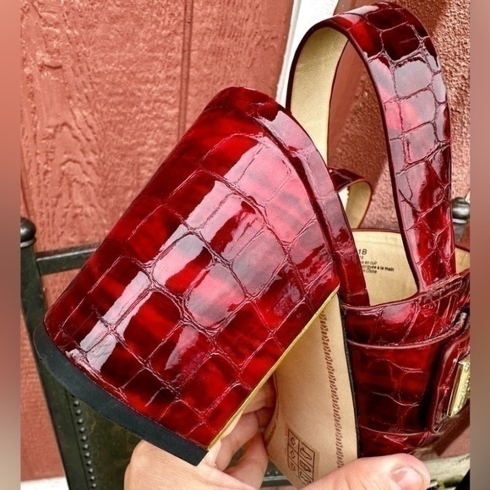 Karl Lagerfeld Jaylynn Patent Leather Sling back - Picture 5 of 15